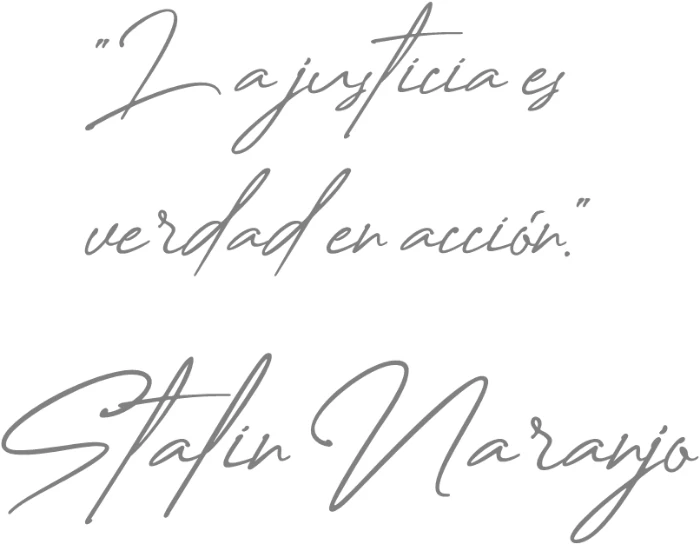 Firma de Stalin Naranjo